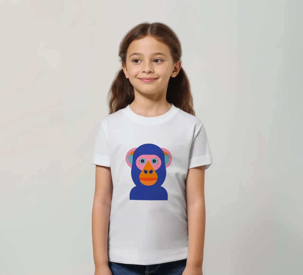 Monkey t-shirt bambini da DARIA IVANOVNA