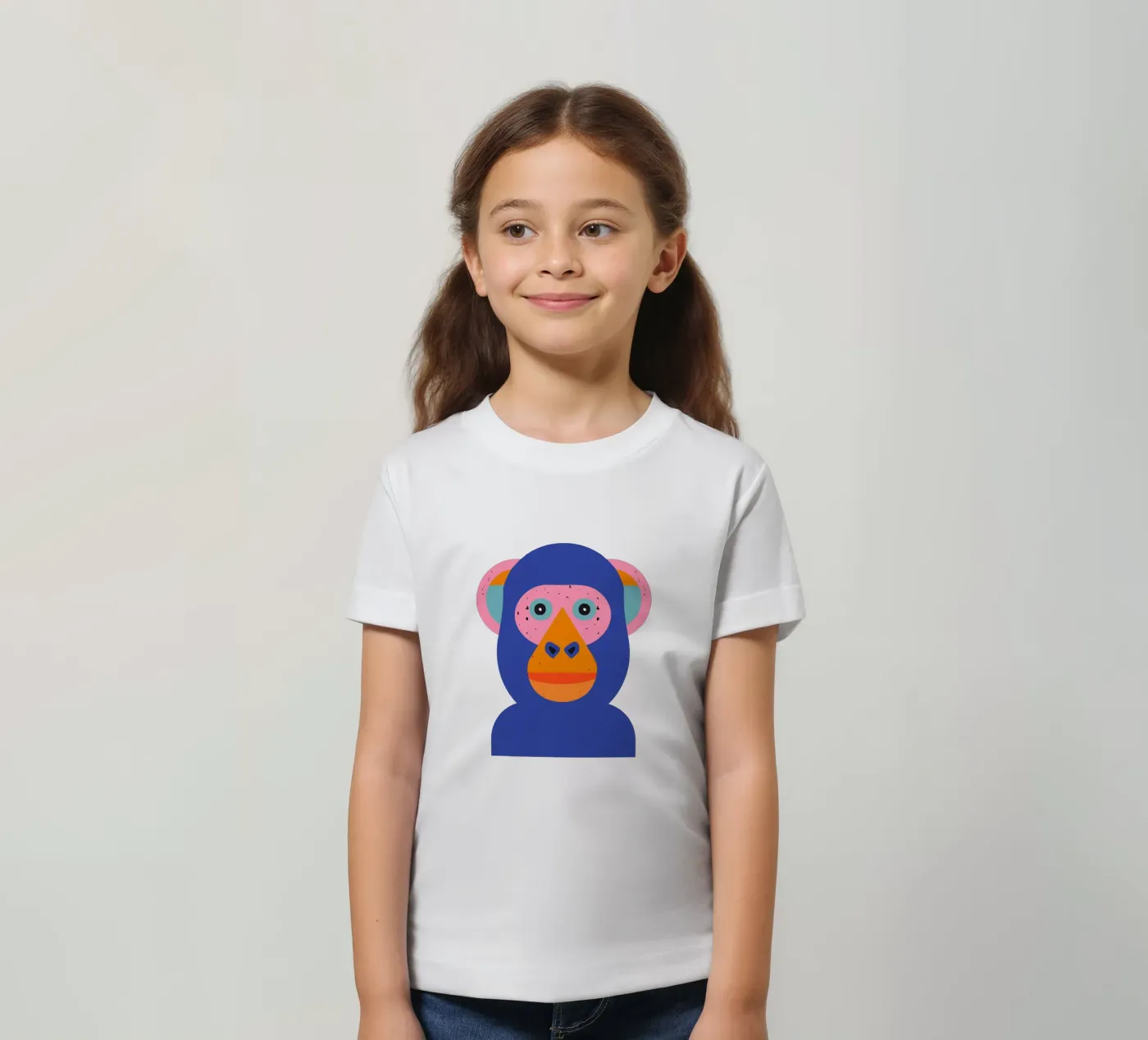 Monkey Kinder T-Shirt von DARIA IVANOVNA