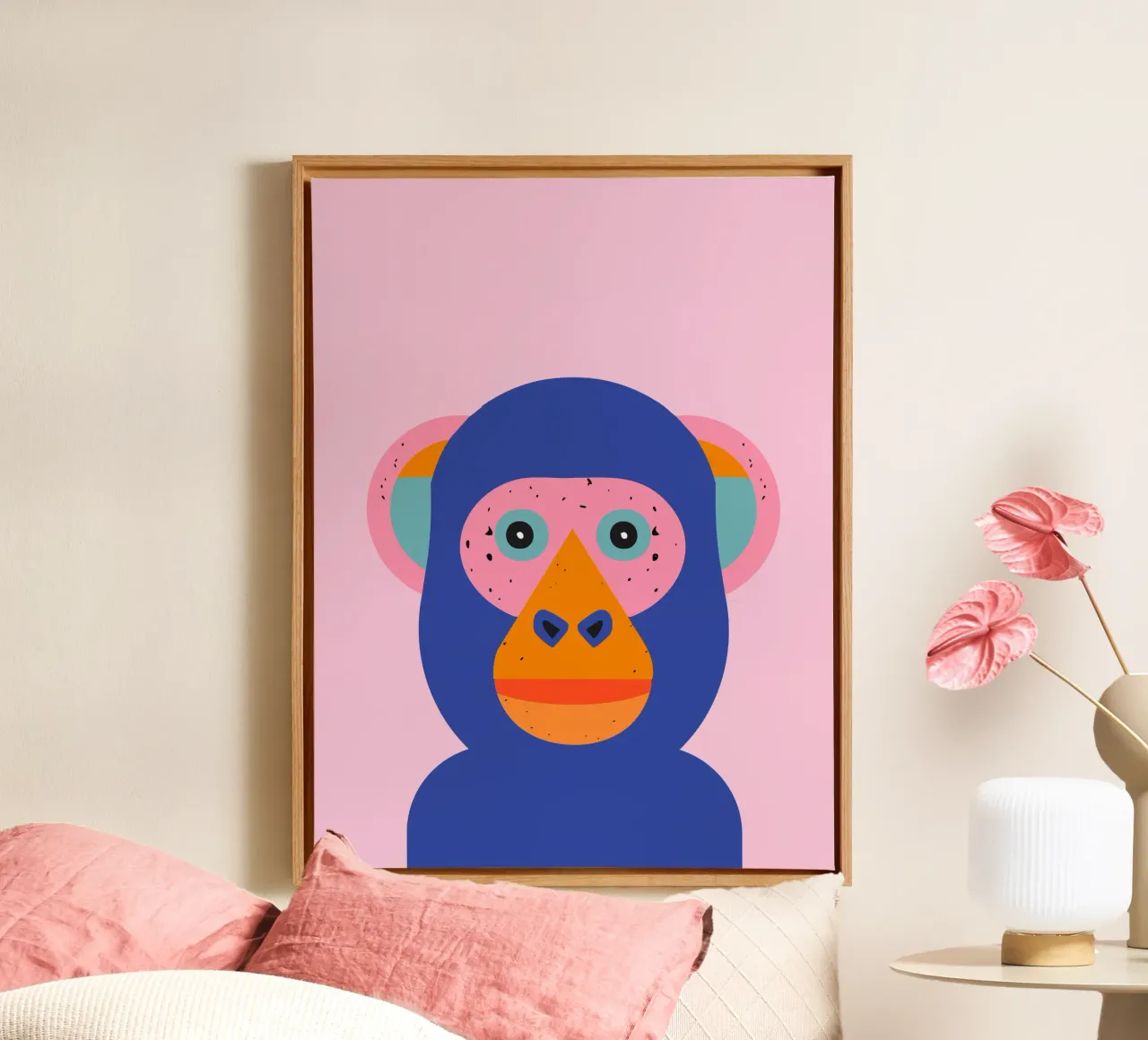Monkey canvas by DARIA IVANOVNA
