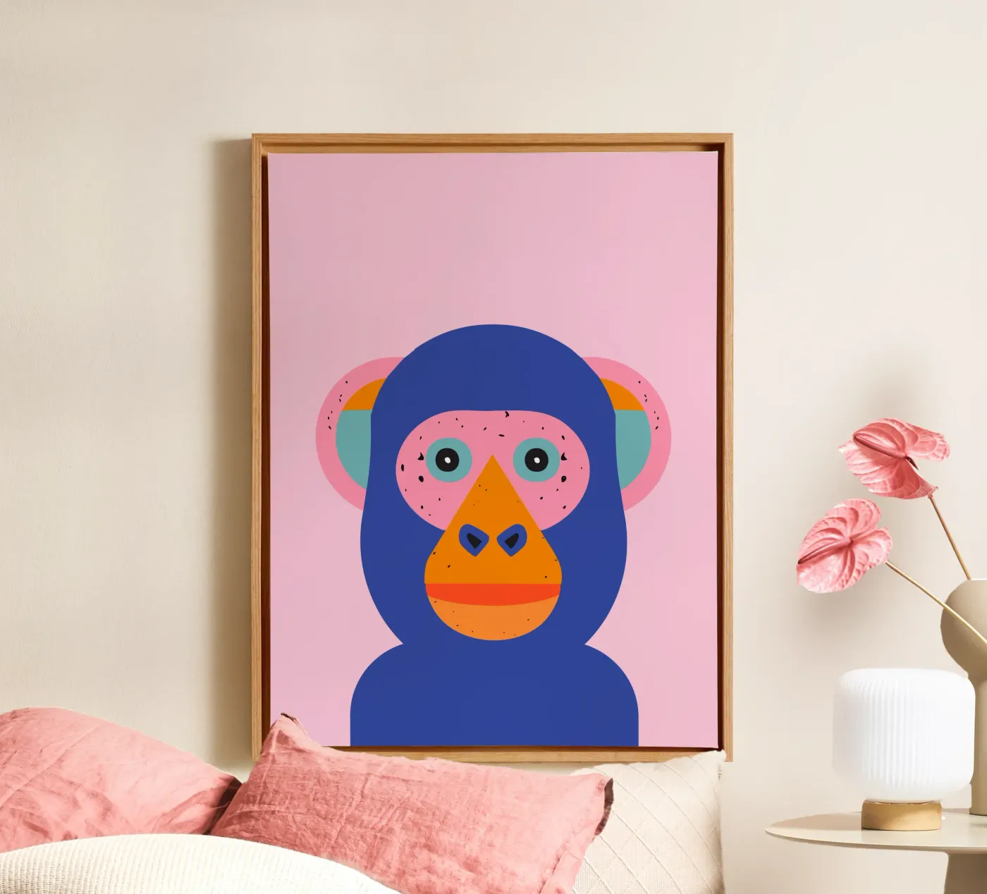 Monkey Leinwand von DARIA IVANOVNA