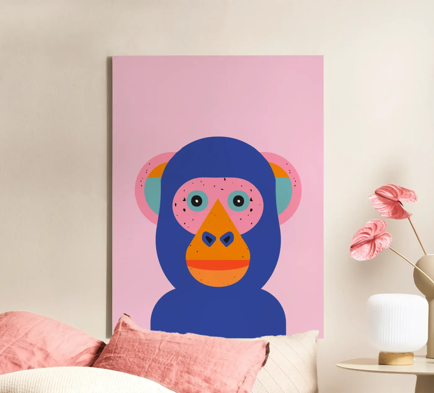 Monkey Leinwand von DARIA IVANOVNA