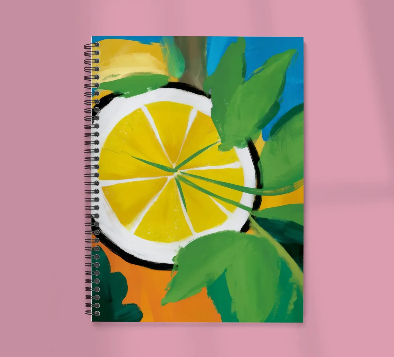 Luminous Lemon Slice spiral notebook by Dawn Light