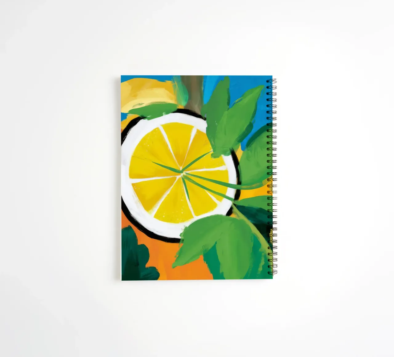 Luminous Lemon Slice spiral notebook by Dawn Light