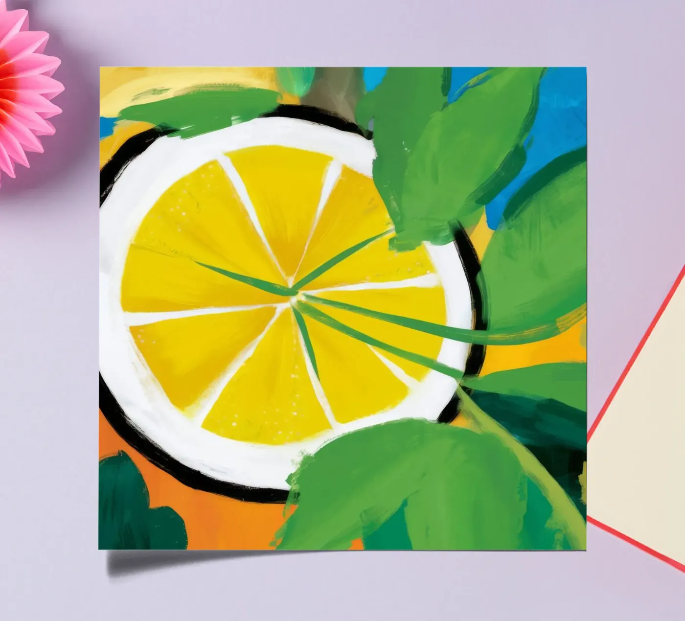 Luminous Lemon Slice sticker sheet by Dawn Light