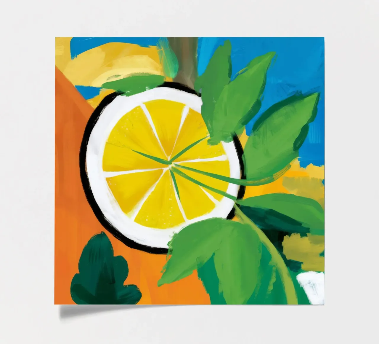 Luminous Lemon Slice sticker sheet by Dawn Light