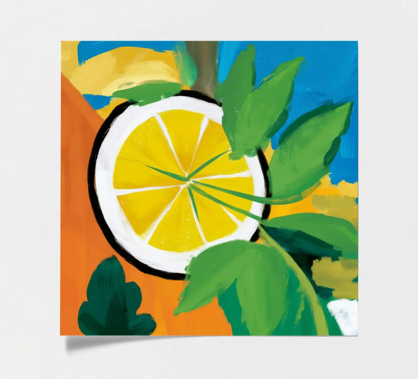 Luminous Lemon Slice sticker sheet by Dawn Light