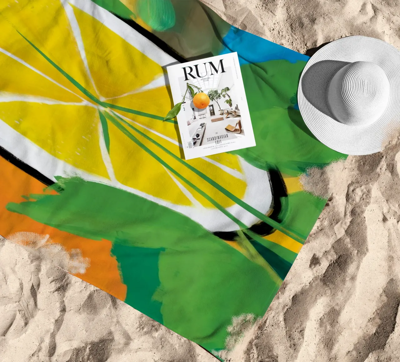 Fetta di limone luminosa telo mare da Dawn Light