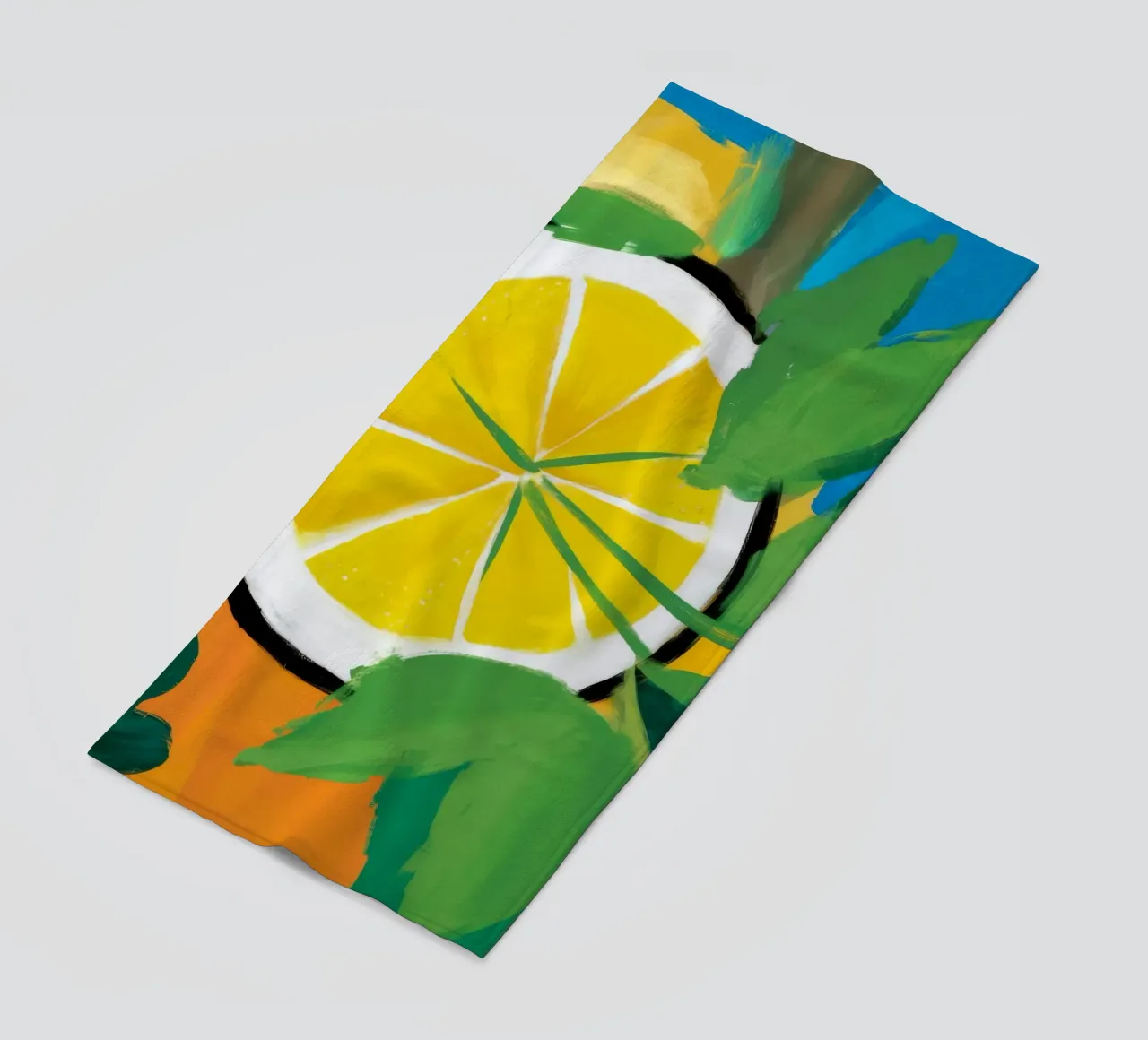 Fetta di limone luminosa telo mare da Dawn Light