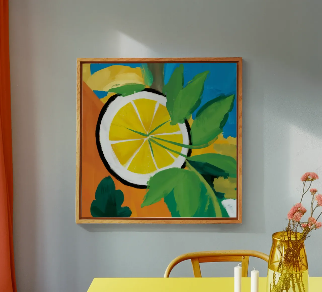 Fetta di limone luminosa plexiglass da Dawn Light