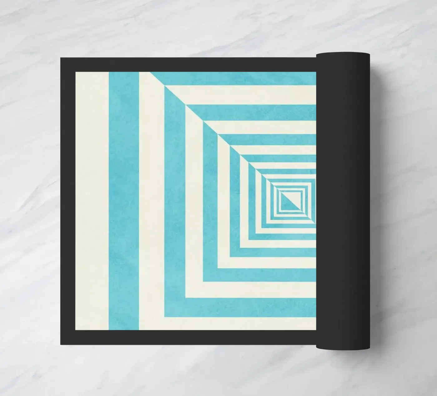 Blue doormat by Abstract Joy