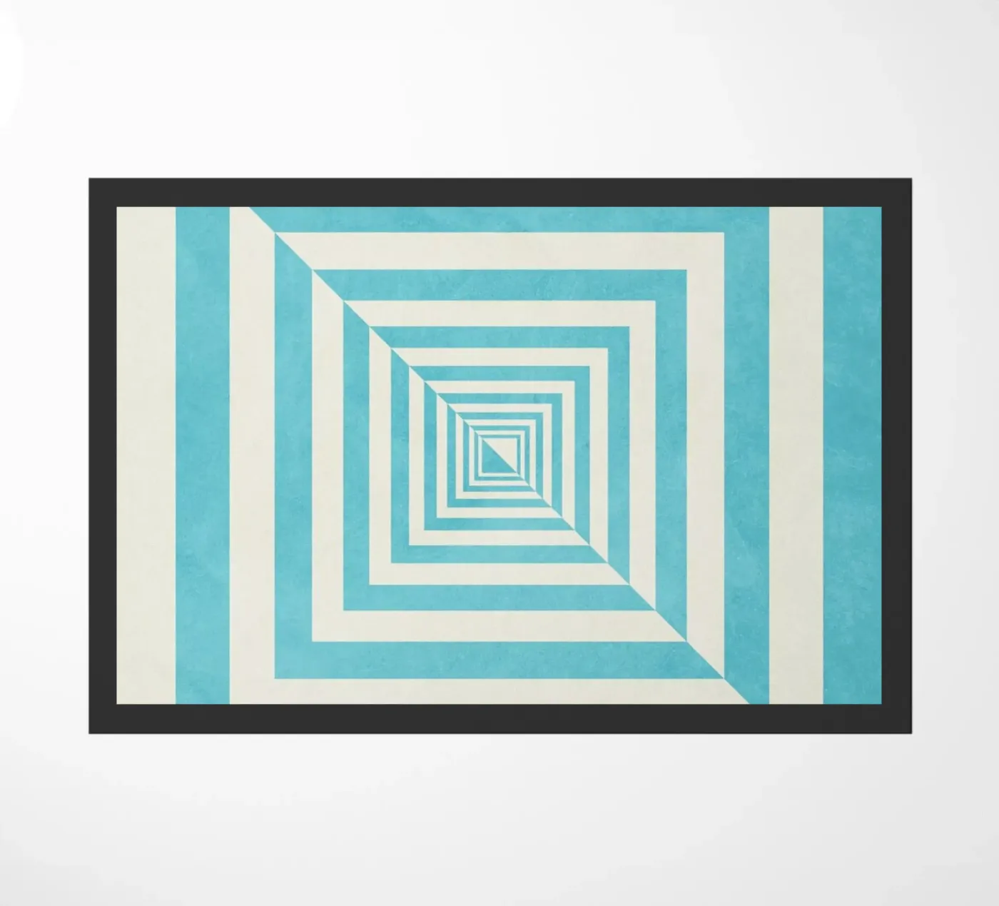 Blue doormat by Abstract Joy