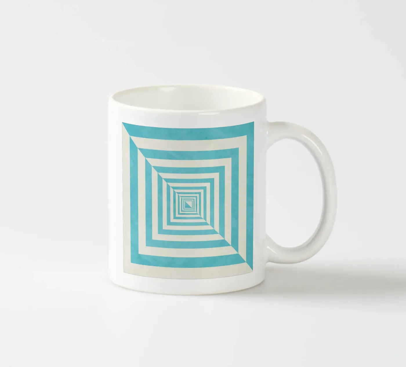 Blue ceramic mug by Lines Inside