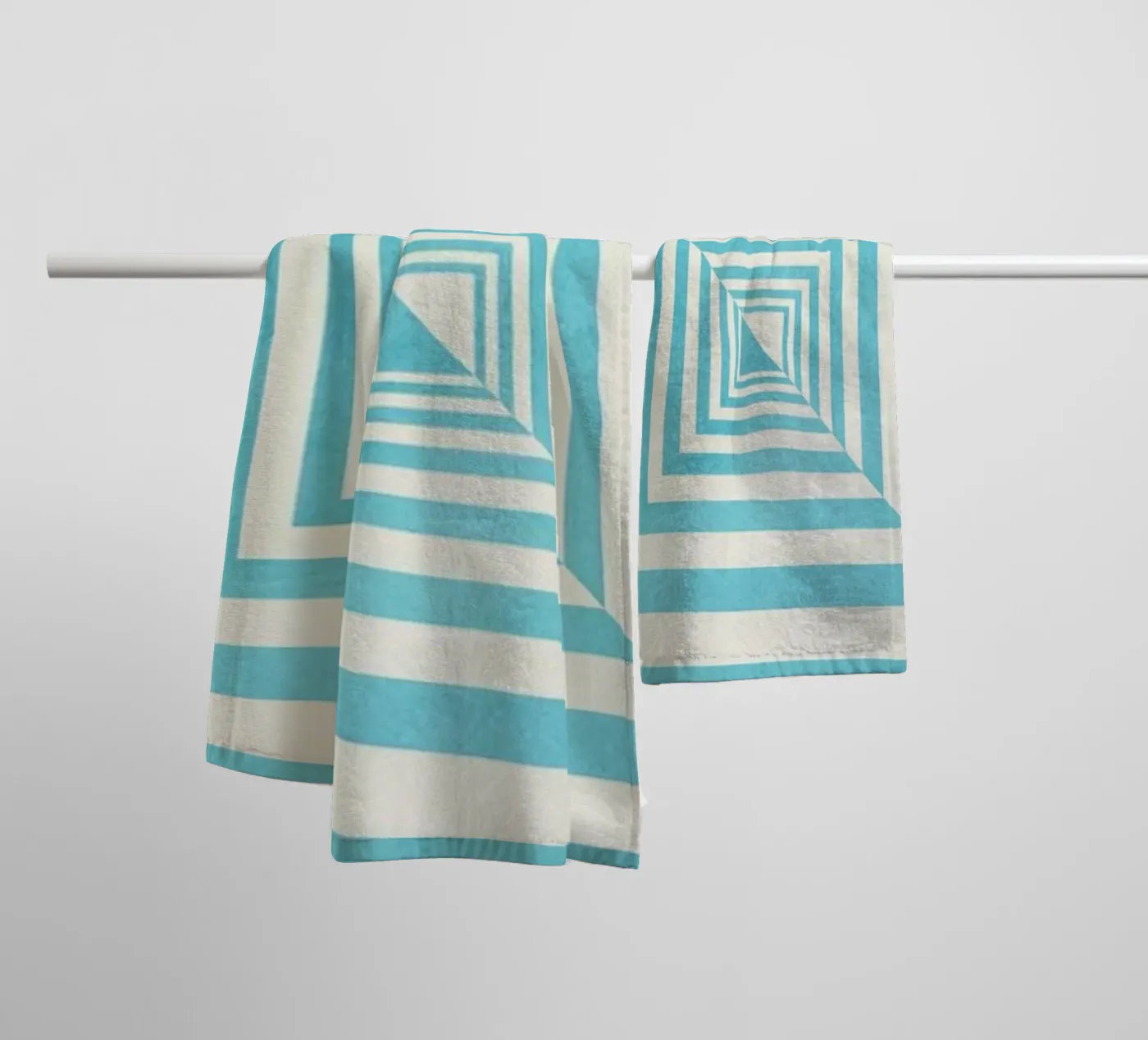 Blue badhanddoek van Lines Inside