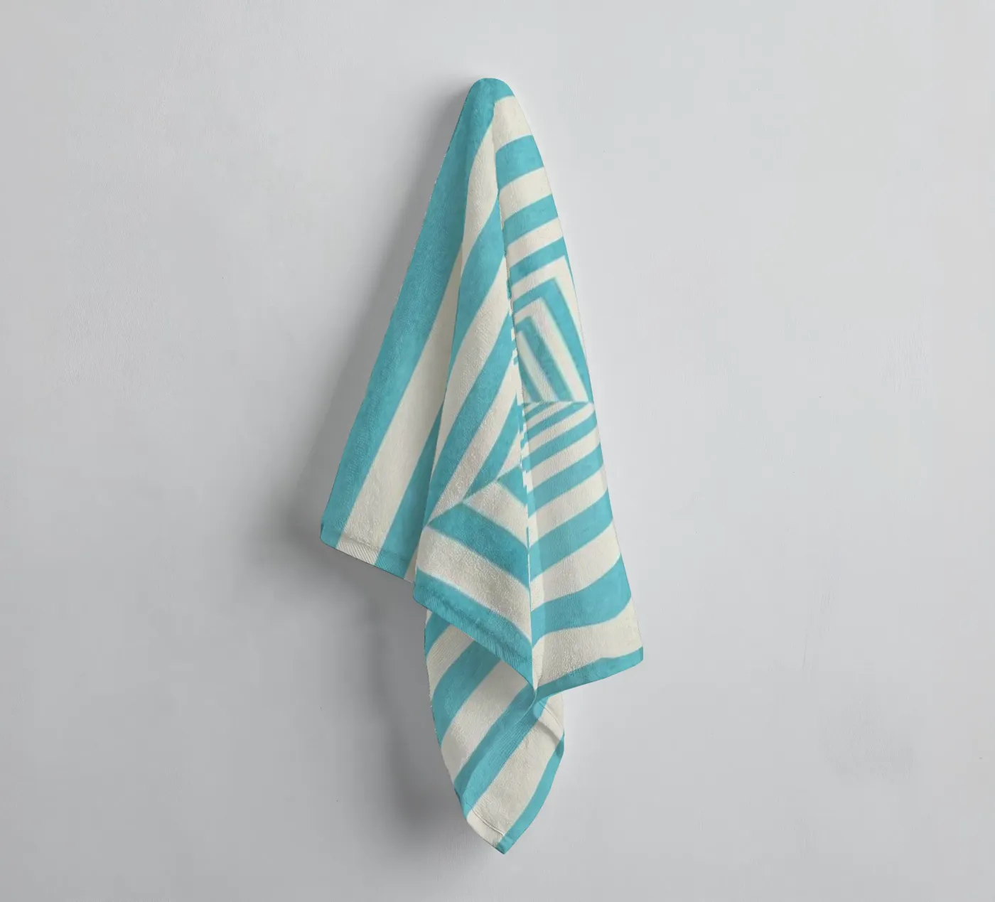 Blue badhanddoek van Lines Inside