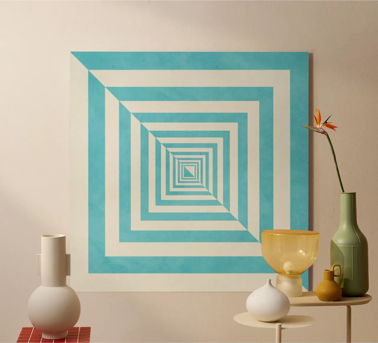 Blue acrylic glass by Abstract 888