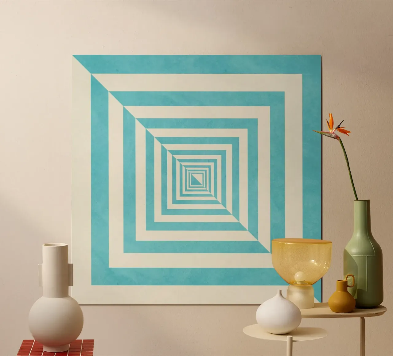 Blue poster by Abstract 888