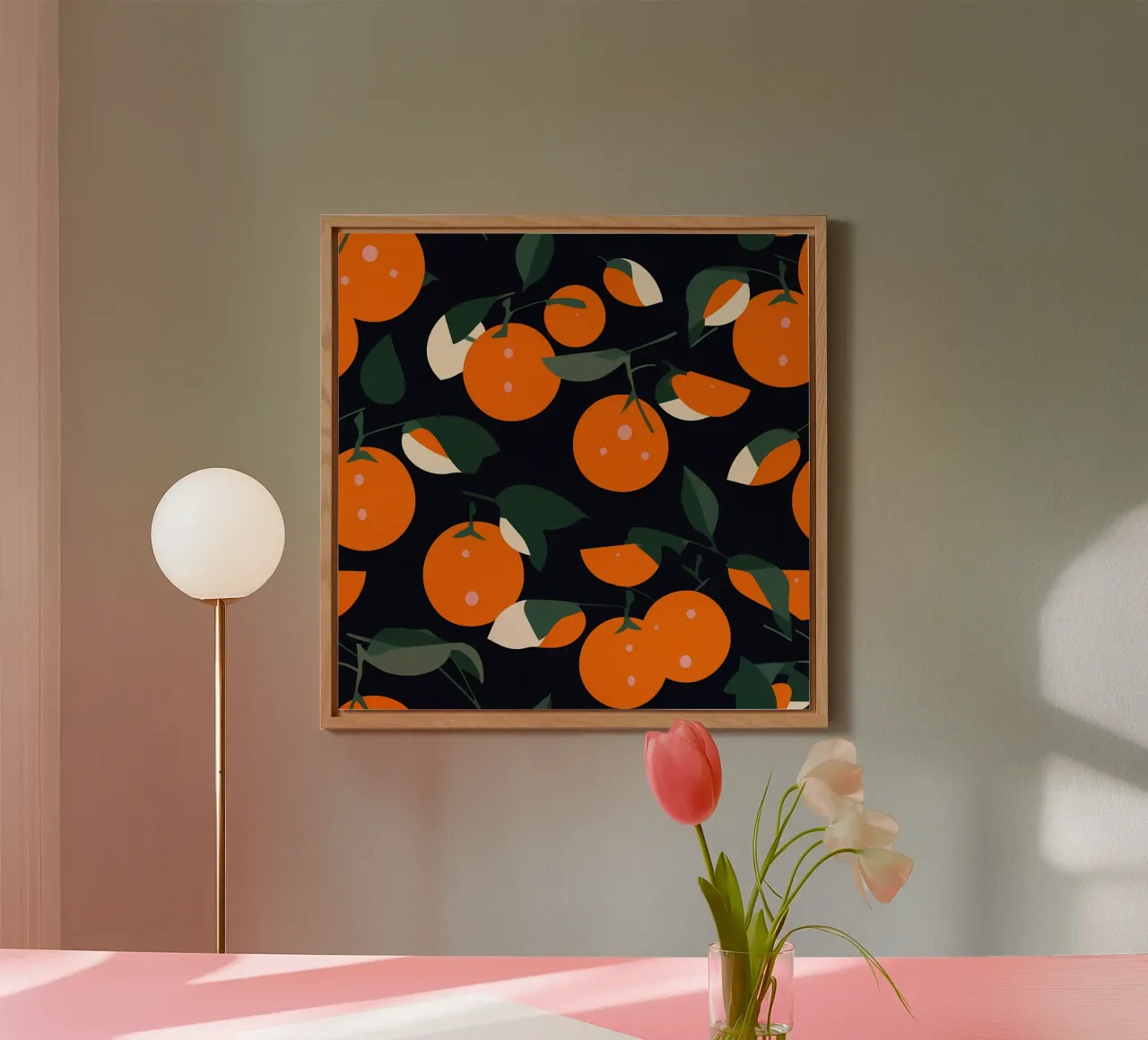 Orange Noise alluminio dibond da George Griefy