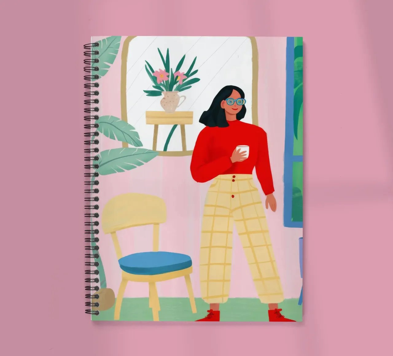 Seaside Reading Escape spiral notebook by Haven Fantasy