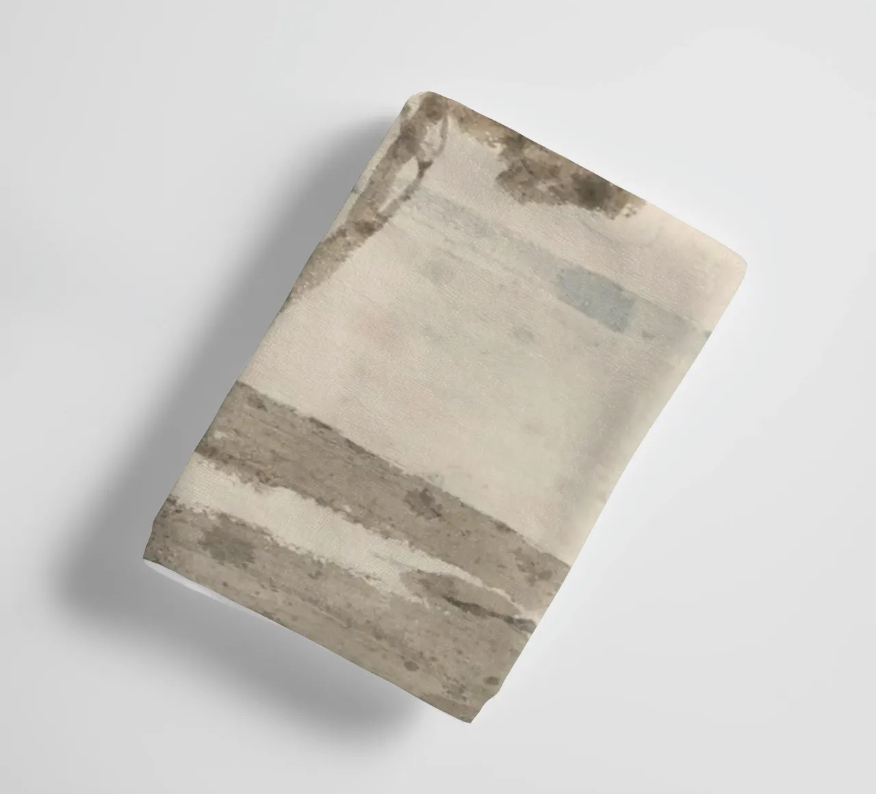 Lakeside Solitude: Lone Tree & Cottage, Rustic Art towel by ClubArt