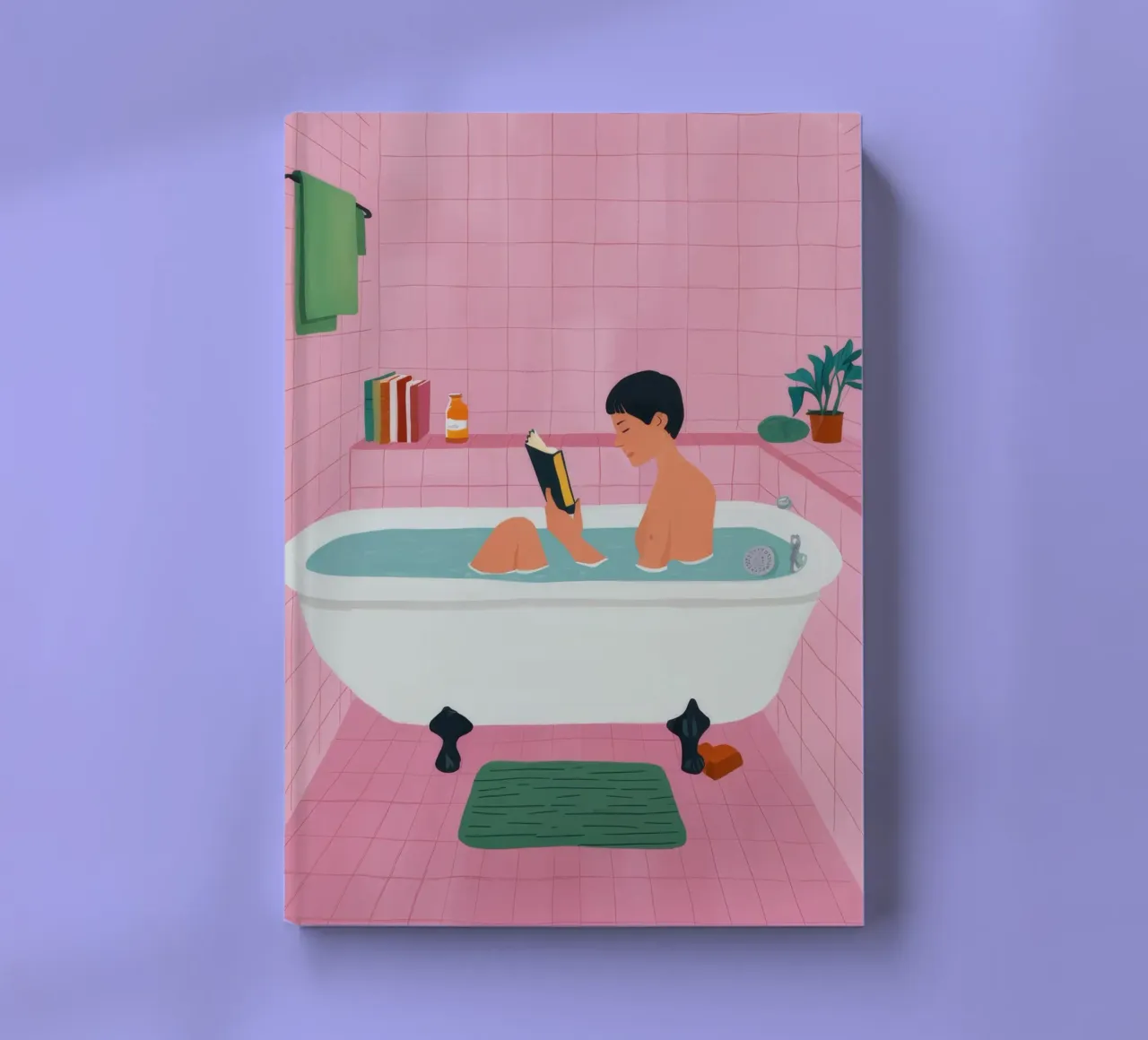 Bubble Bath Reading notebook by Pan Denim