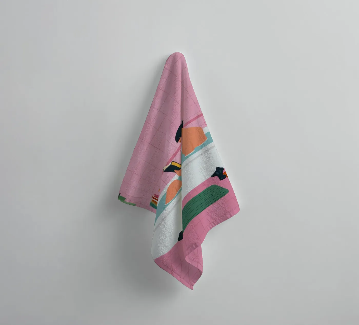 Bubble Bath Reading towel by Pan Denim