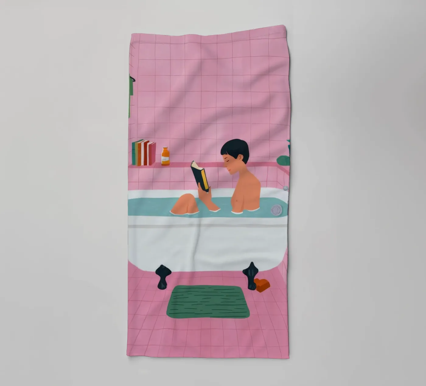 Bubble Bath Reading towel by Pan Denim