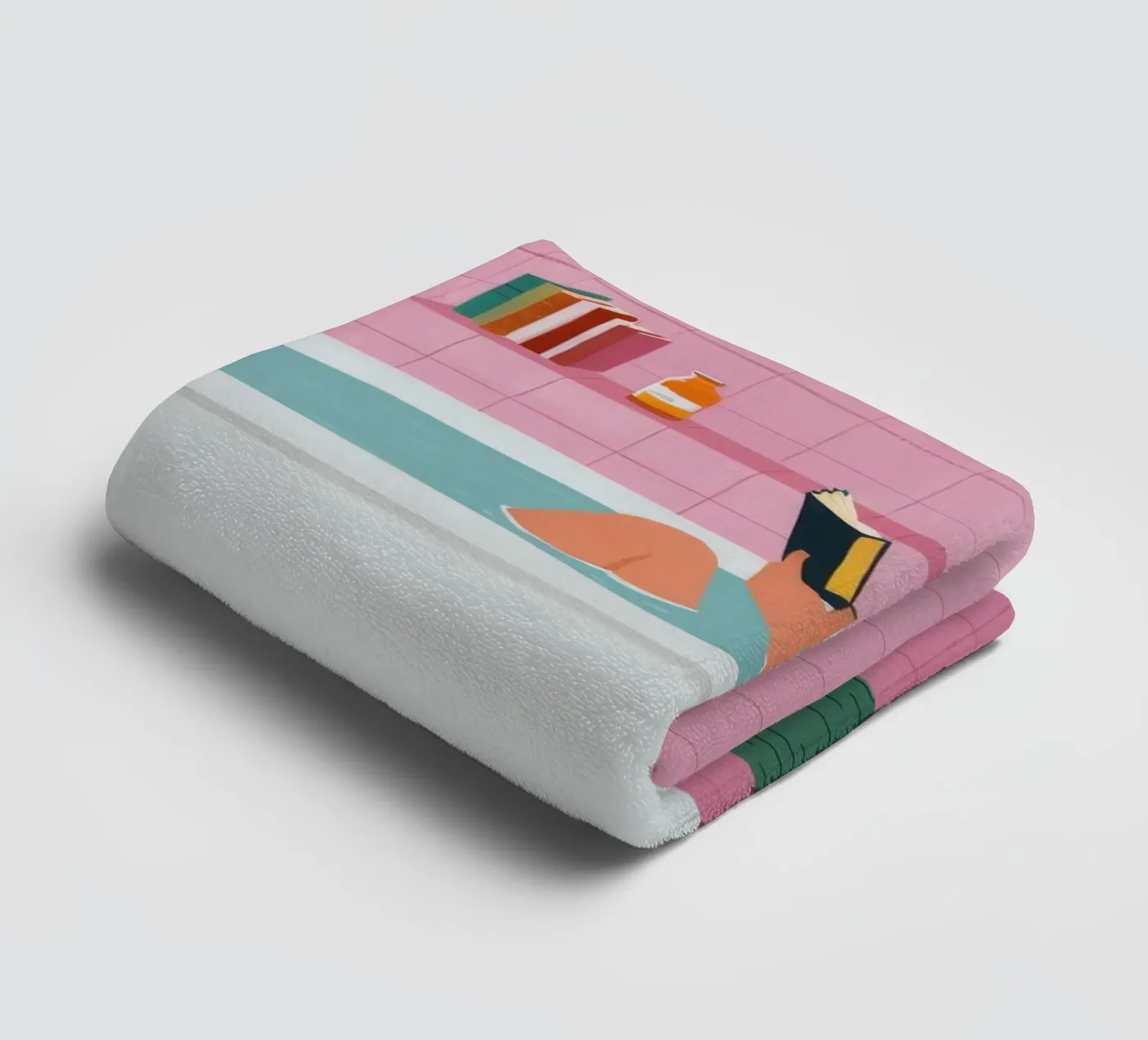 Bubble Bath Reading towel by Pan Denim