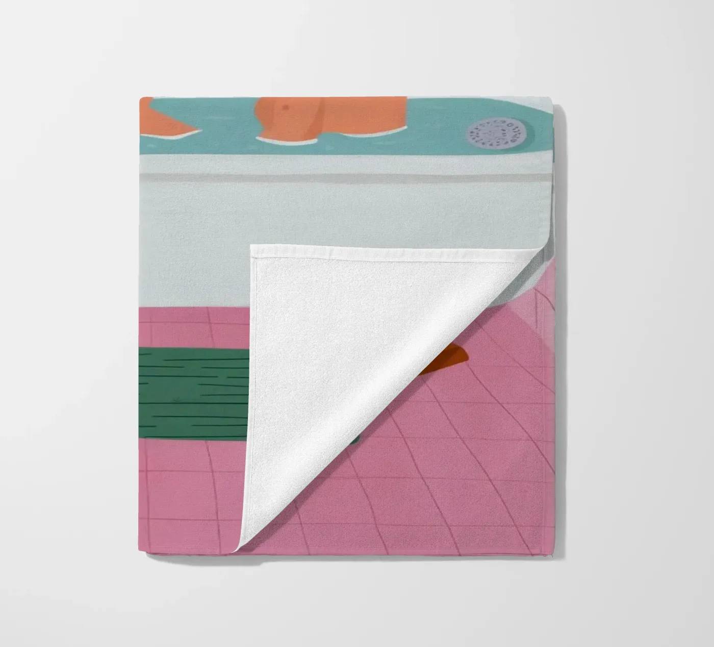 Bubble Bath Reading Strandtuch von Pan Denim