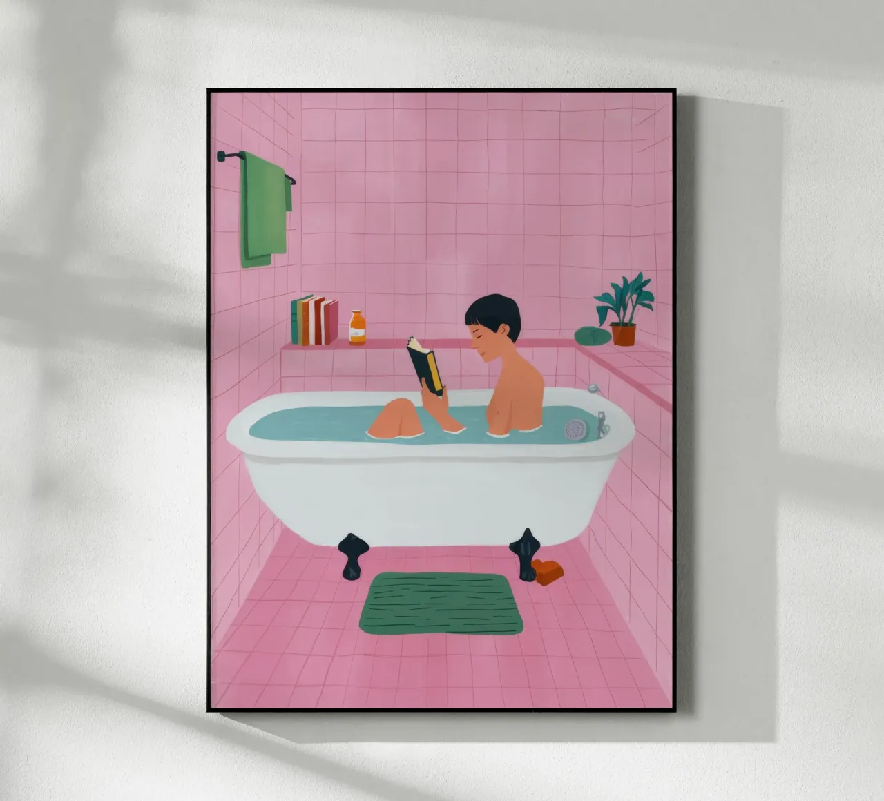 Blasenbad Lesen Acryl-Glas von Pan Denim