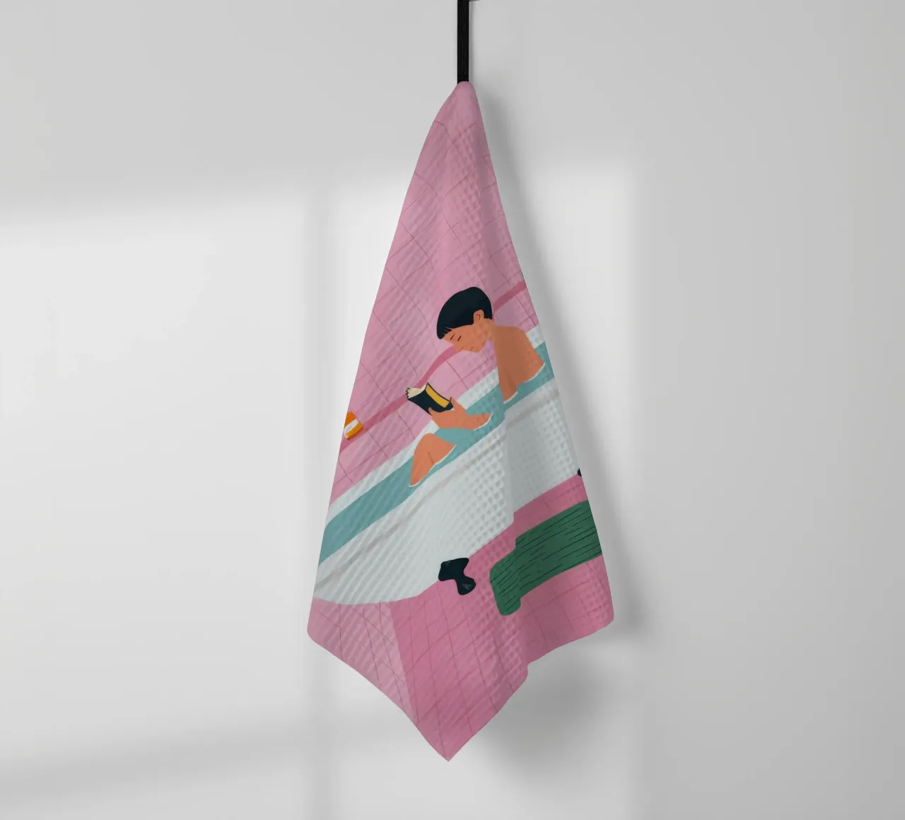 Bain moussant Lecture torchon de Pan Denim