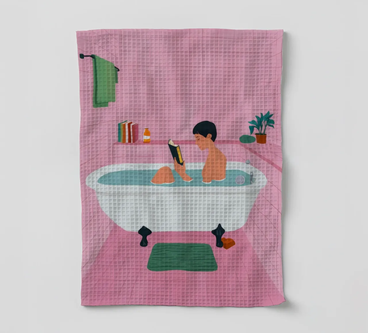 Bain moussant Lecture torchon de Pan Denim