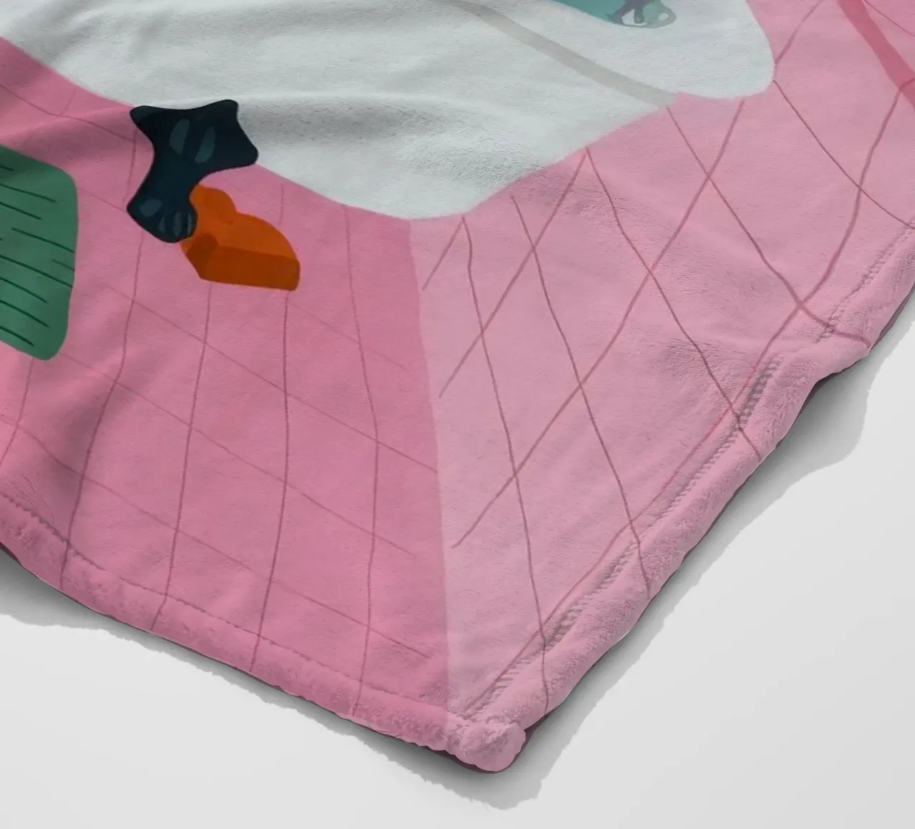 Blasenbad Lesen Fleecedecke von Pan Denim