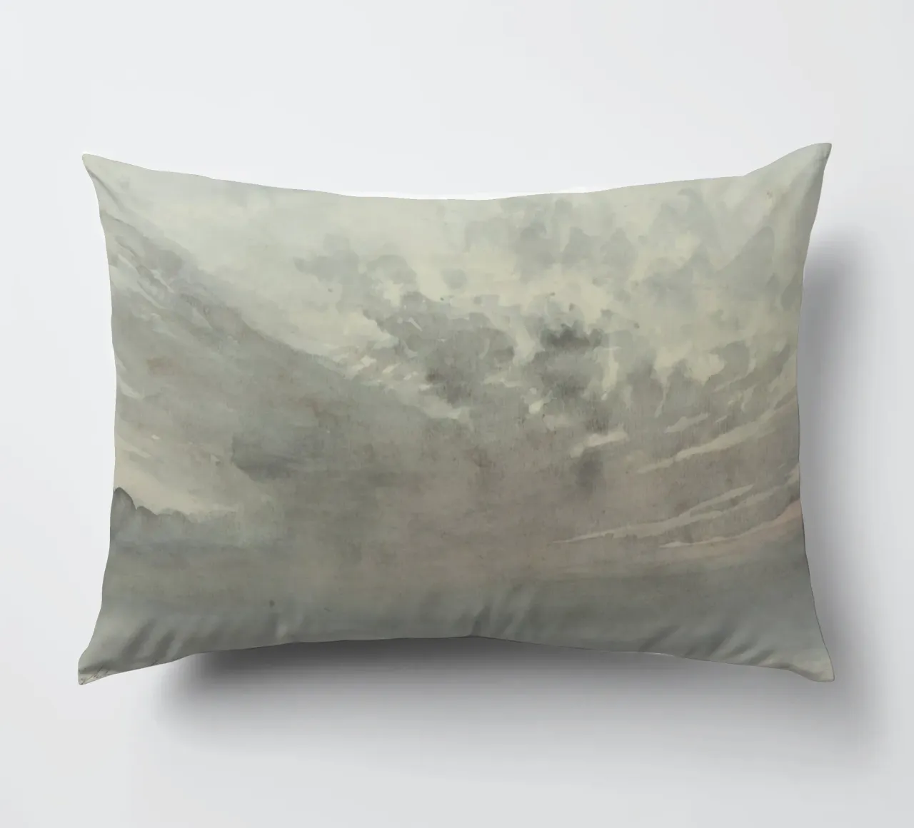 Dynamic Cloudscape: Moody Sky Study, Atmospheric Art decorative cushion by ClubArt
