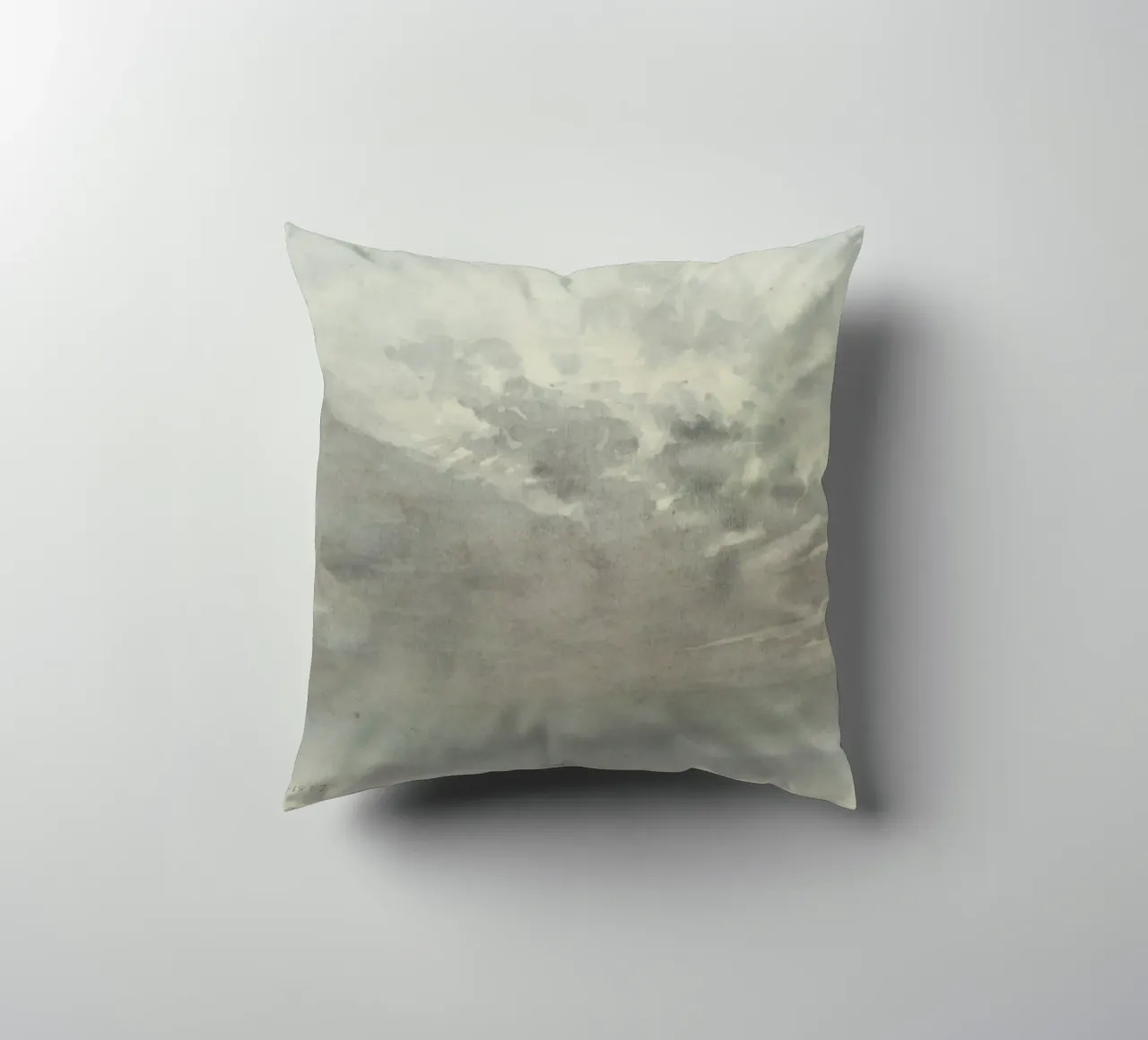 Dynamic Cloudscape: Moody Sky Study, Atmospheric Art decorative cushion by ClubArt