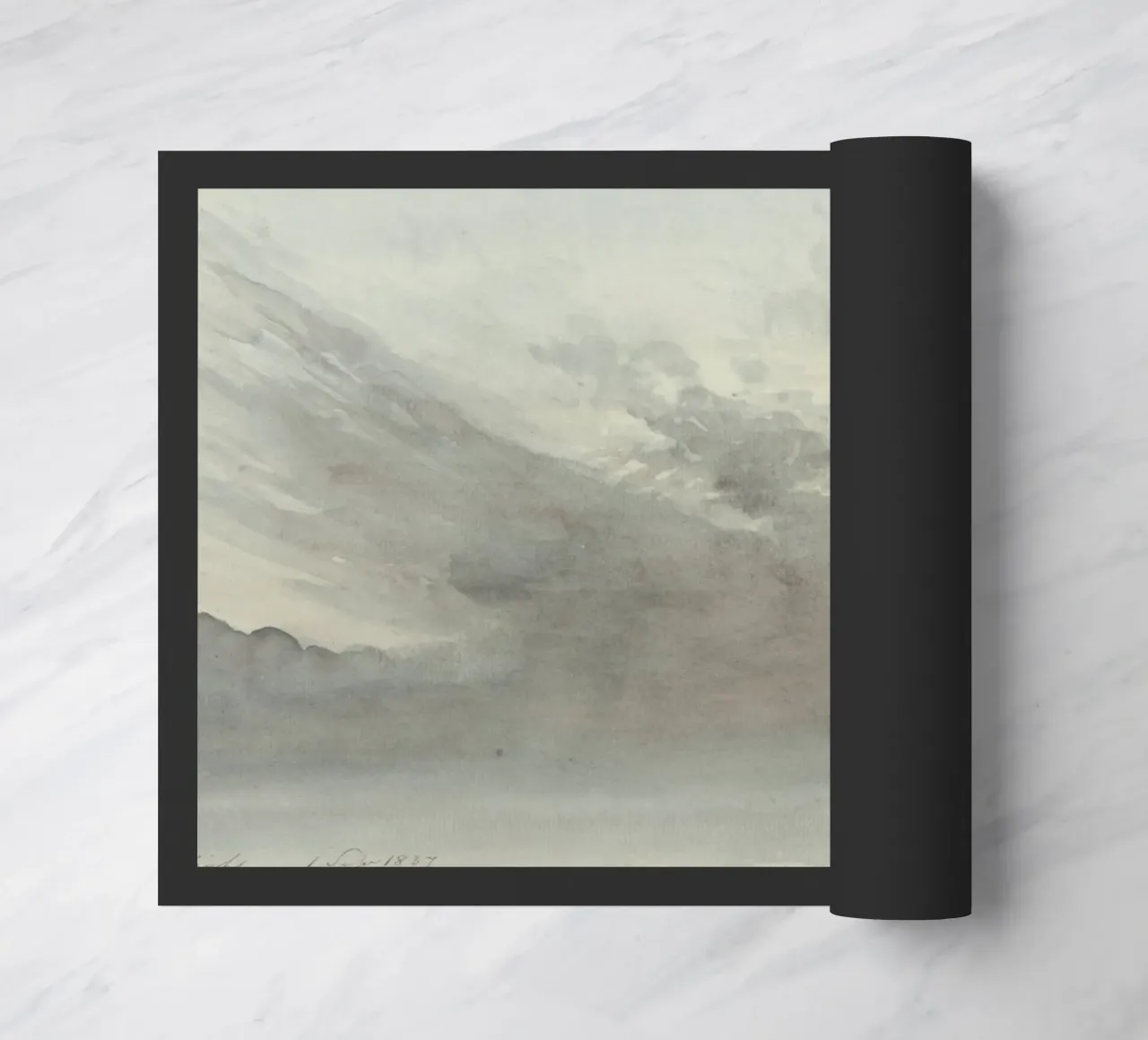 Dynamic Cloudscape: Moody Sky Study, Atmospheric Art doormat by ClubArt