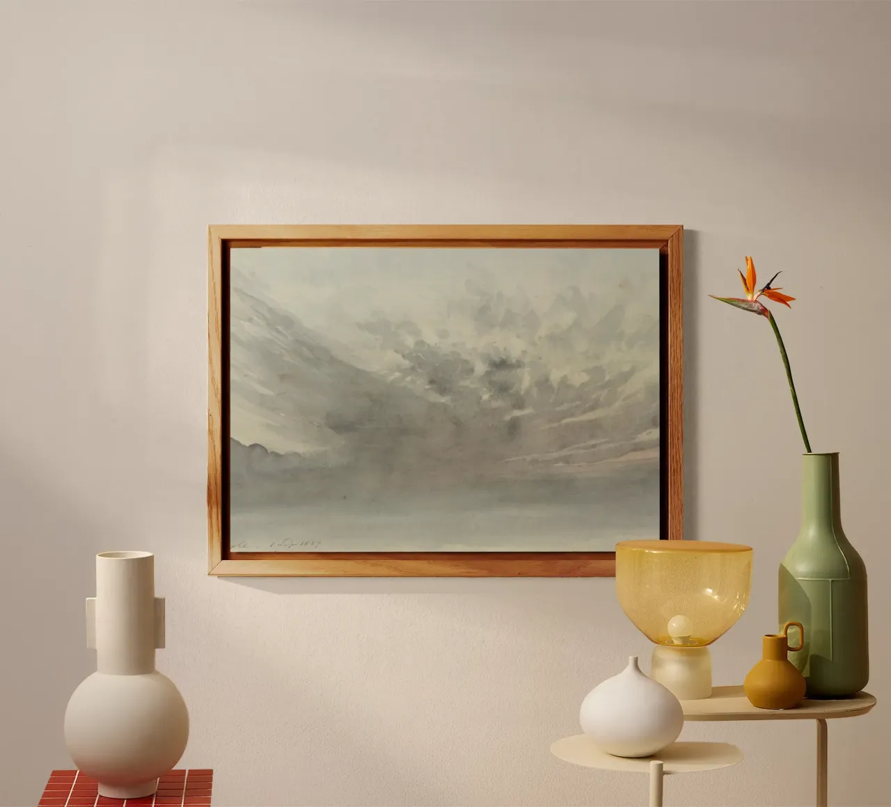 Dynamic Cloudscape: Moody Sky Study, Atmospheric Art alu-dibond by ClubArt