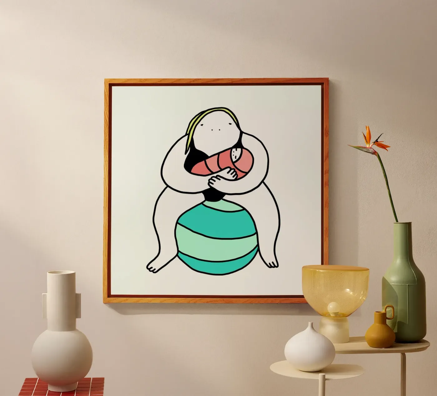 Schwitzen Print Square plexiglass da Herzette