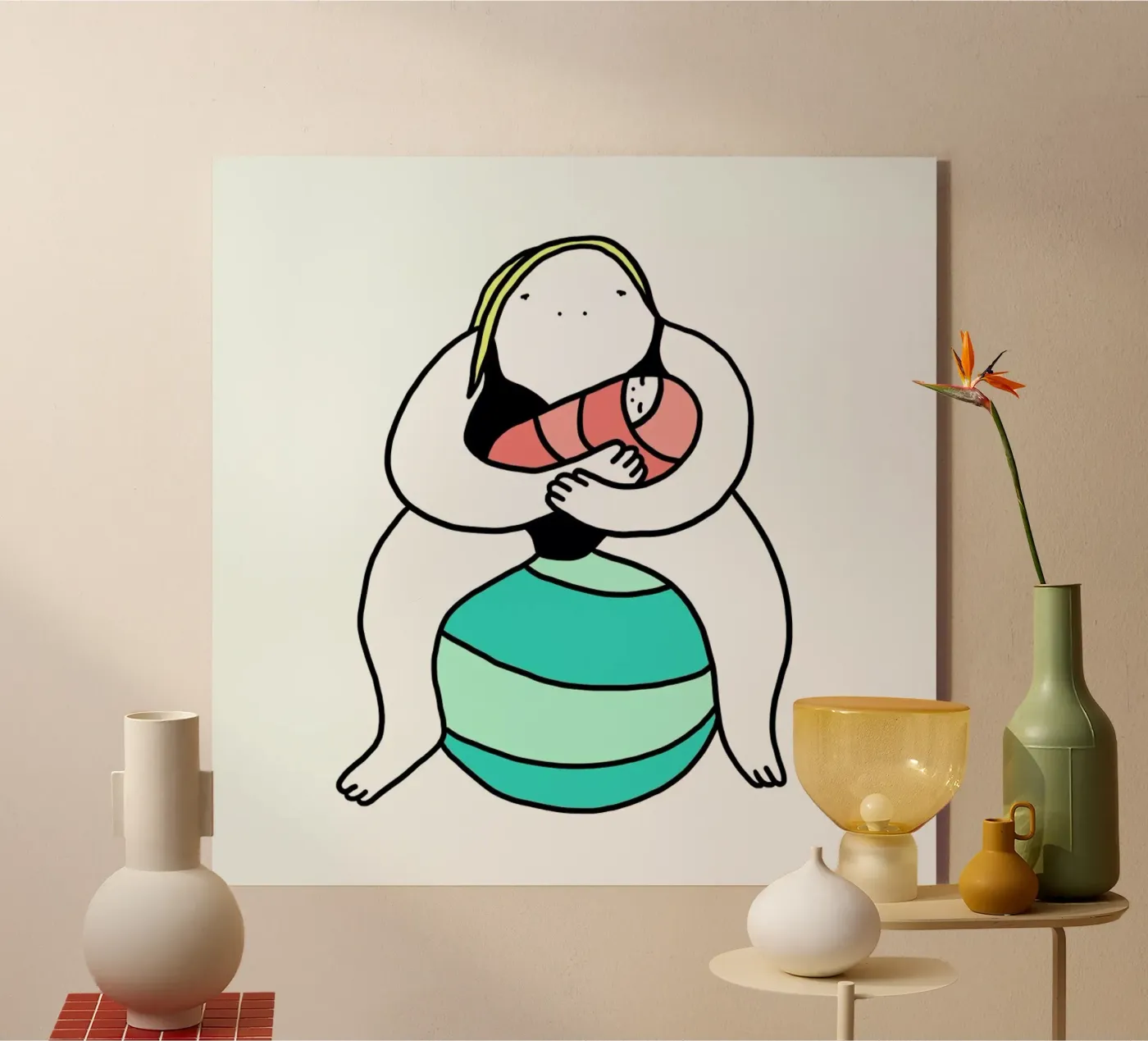 Schwitzen Print Square plexiglass da Herzette