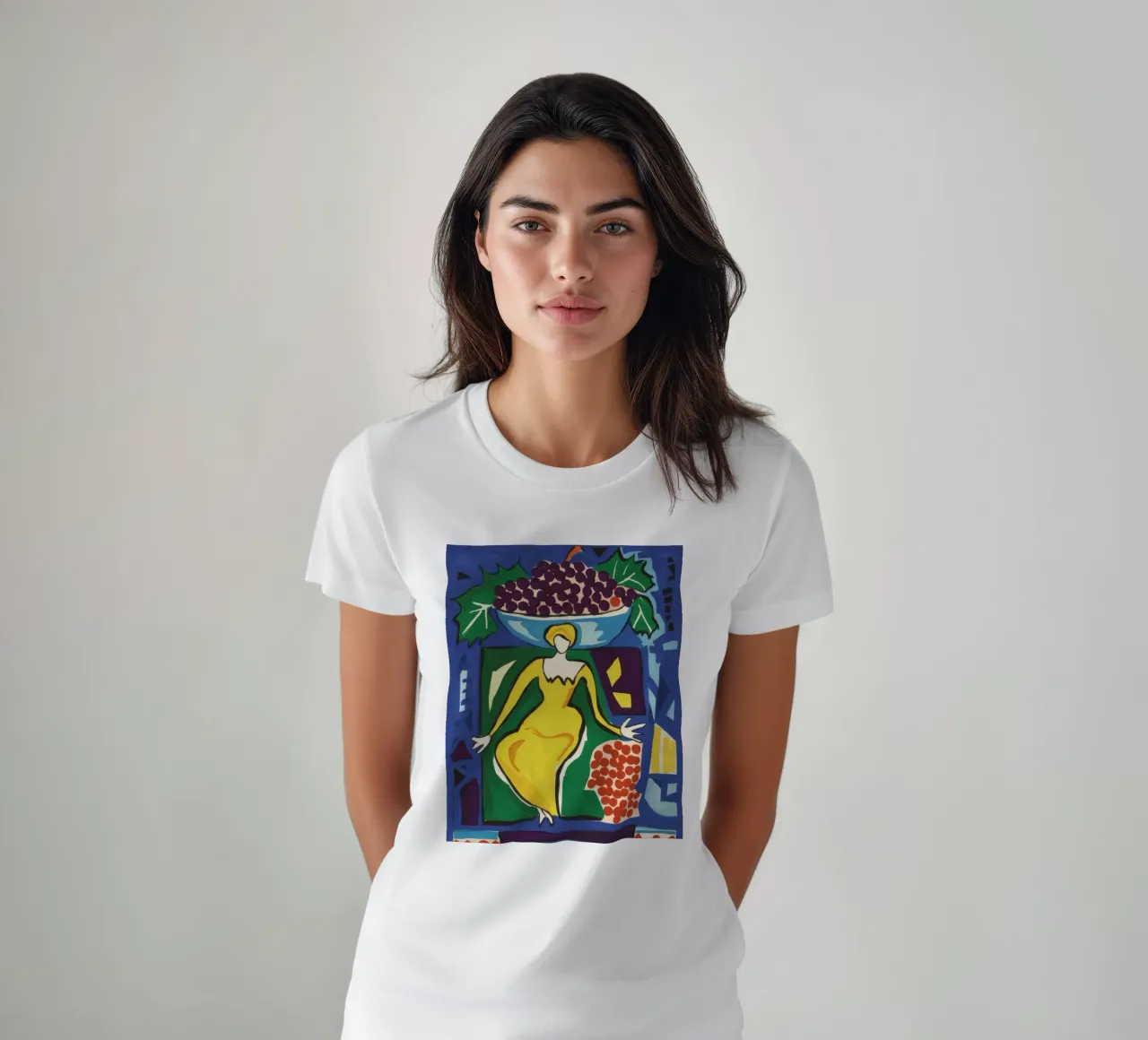 Abito giallo Dea t-shirt da Pan Denim