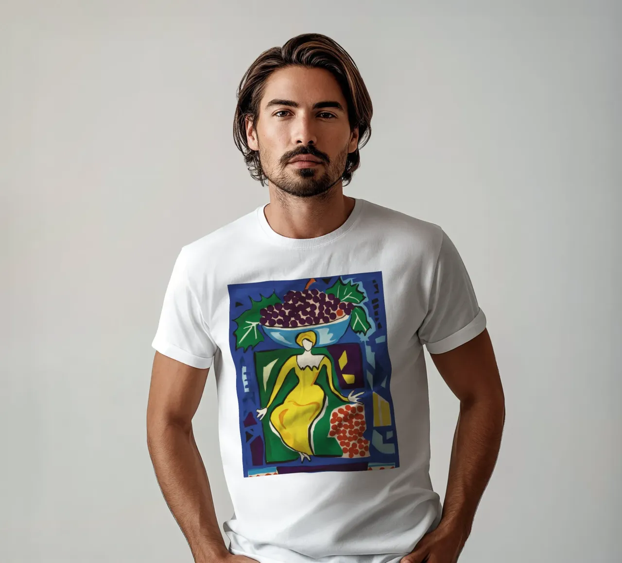 Abito giallo Dea t-shirt da Pan Denim