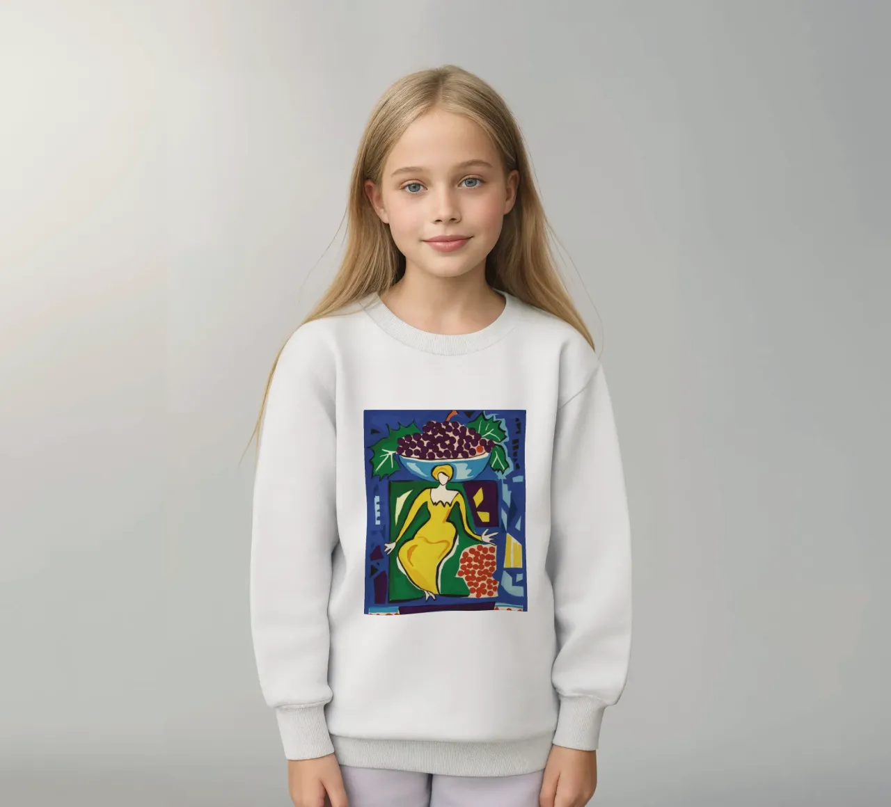 Abito giallo Dea felpa bambino da Pan Denim