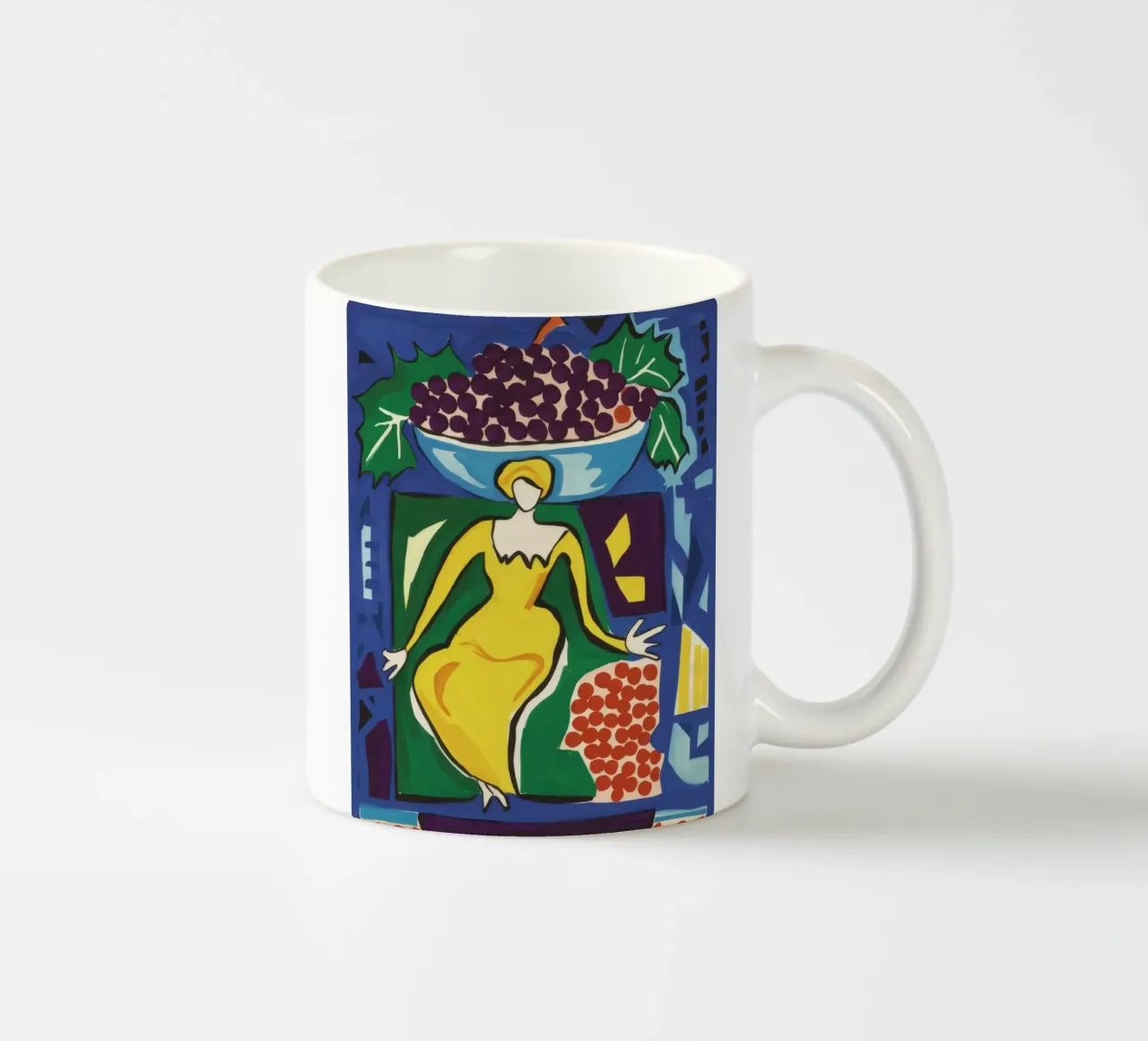 Abito giallo Dea tazza in ceramica da Pan Denim