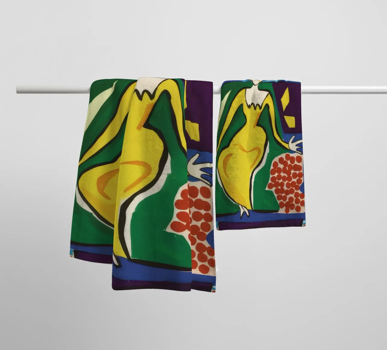 Abito giallo Dea asciugamano da bagno da Pan Denim
