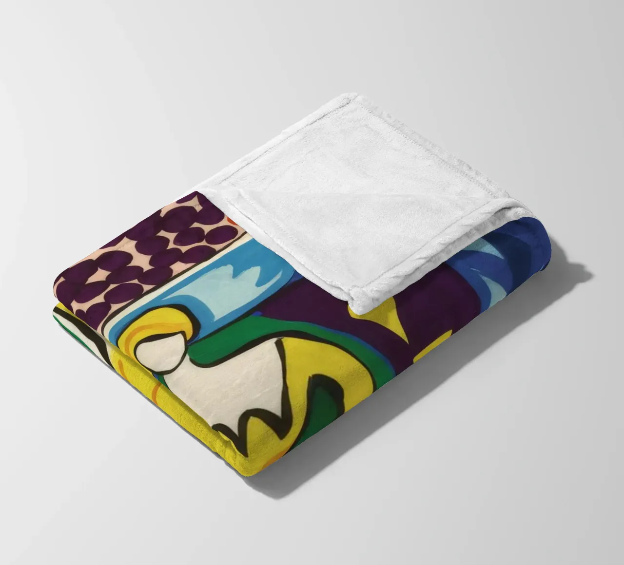Abito giallo Dea coperta in pile da Pan Denim