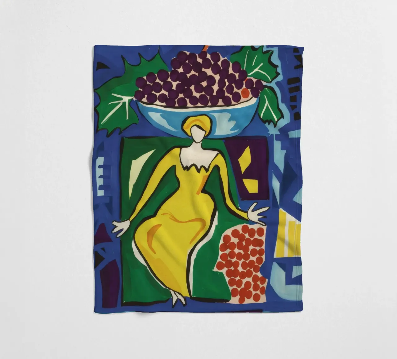 Abito giallo Dea coperta in pile da Pan Denim