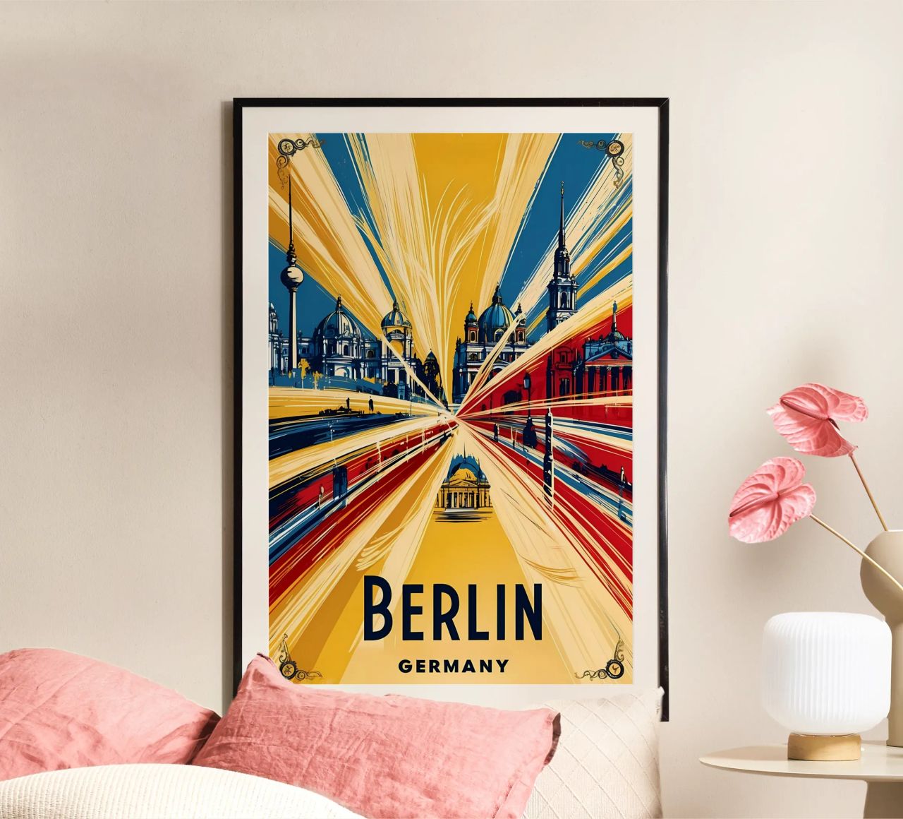 Berlin Germany poster by Ayamechan