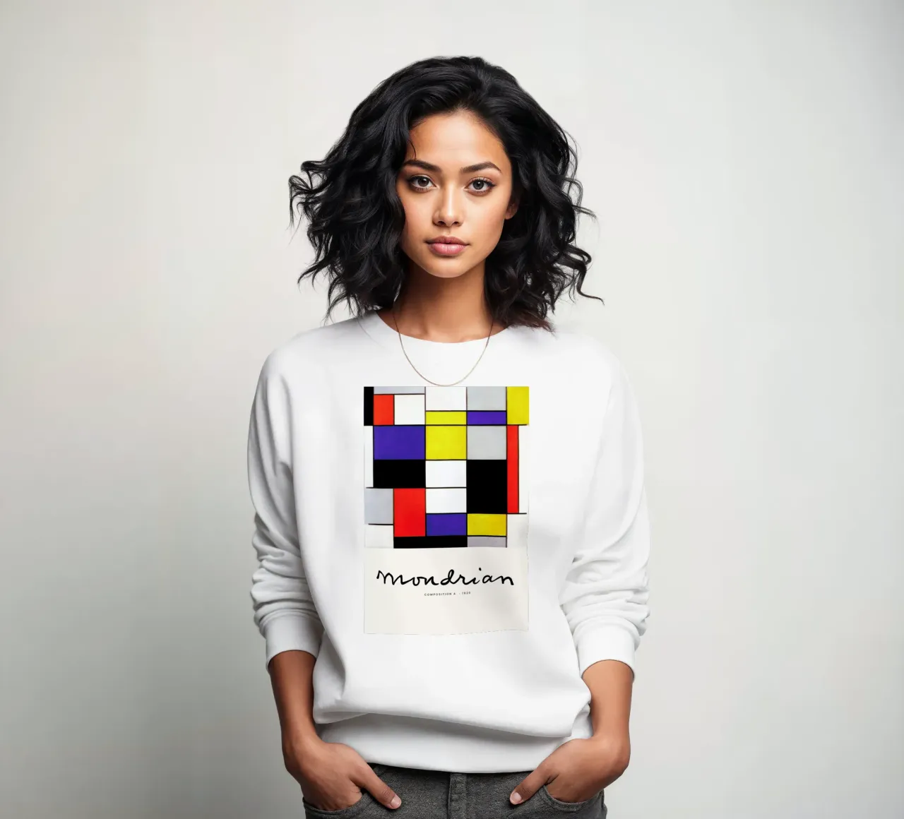 Mondrian – Signed Composition 2 felpa da Vintage by JUNIQE