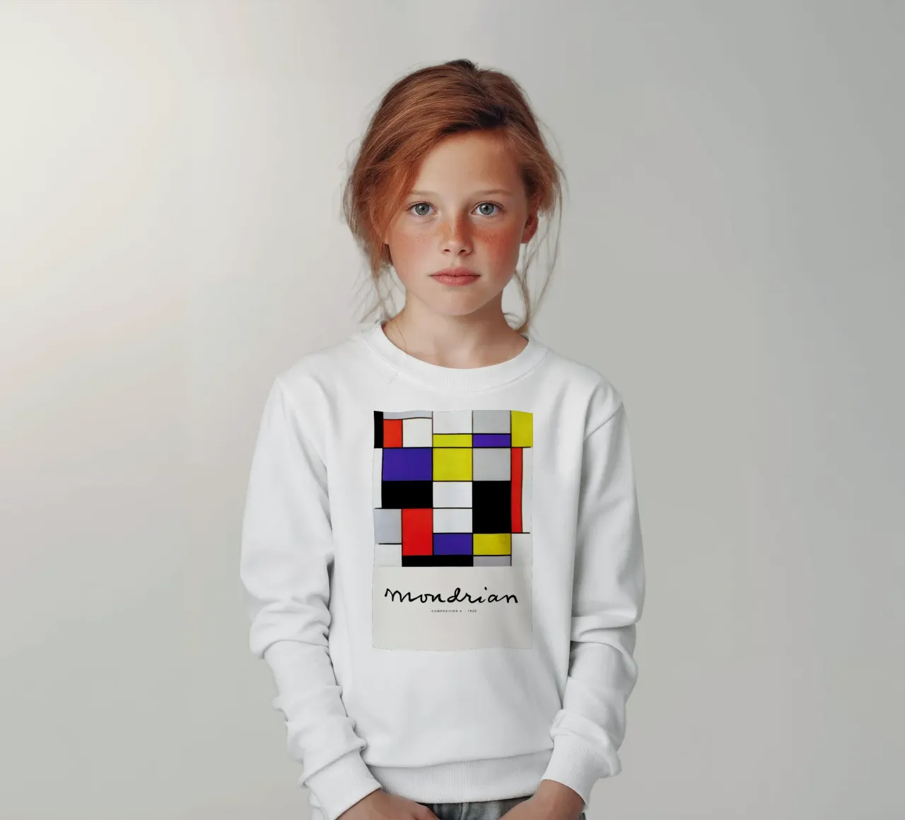 Mondrian – Signed Composition 2 felpa bambino da Vintage by JUNIQE