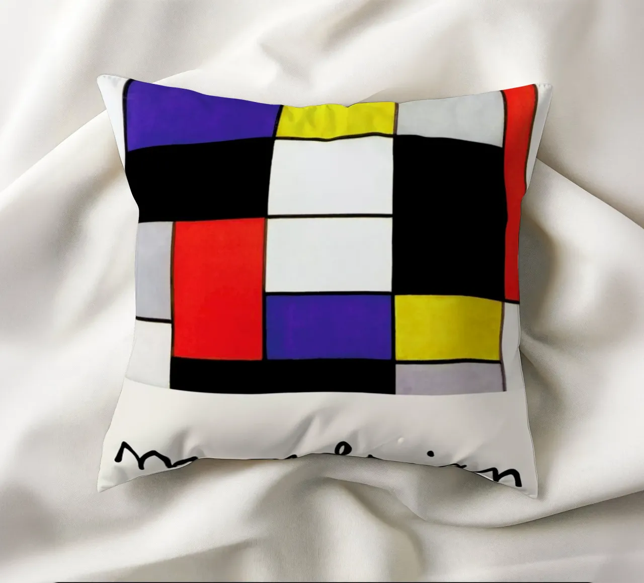 Mondrian – Signed Composition 2 cuscino da Vintage by JUNIQE