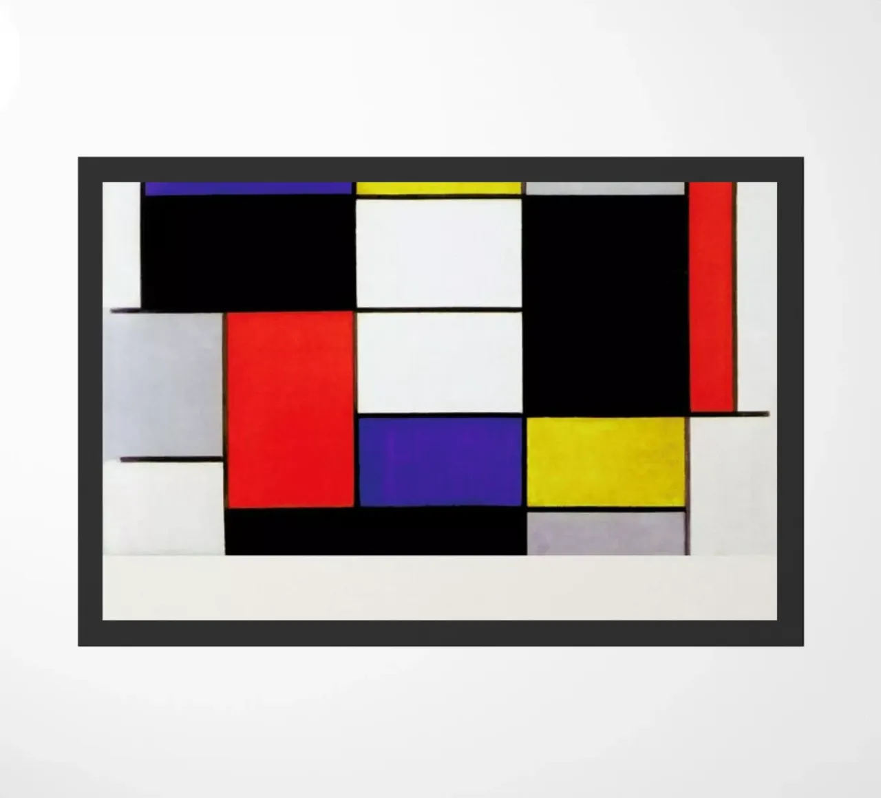 Mondrian – Signed Composition 2 deurmat van Vintage by JUNIQE